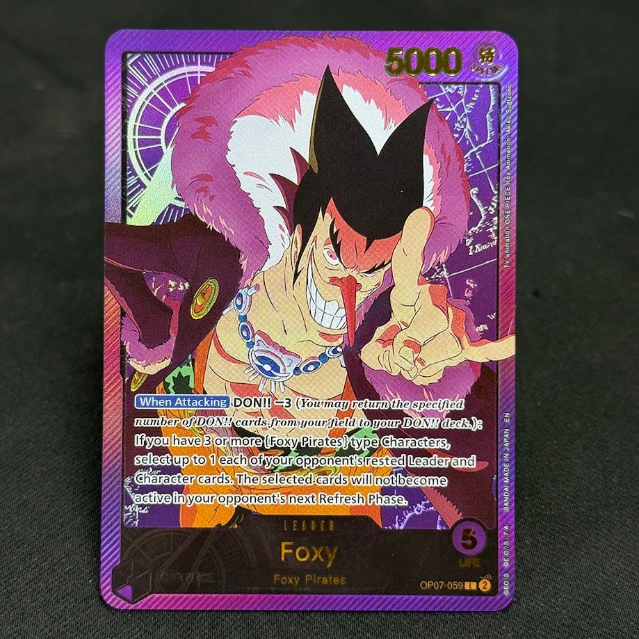Foxy-OP07-059.jpg Foxy OP07-059 Gold Foil One Piece Proxy Cards - Image 1