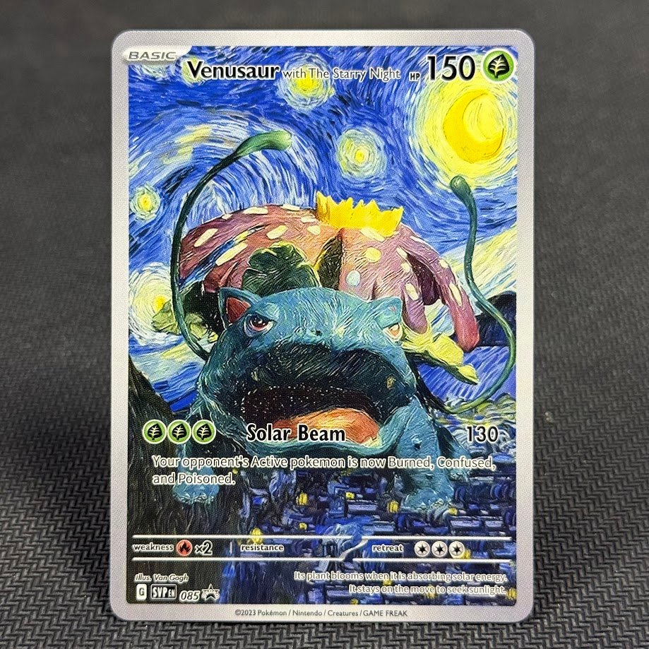 IMG_2071.jpg Venusaur with The Starry Night Pokemon Proxy Cards - Image 1