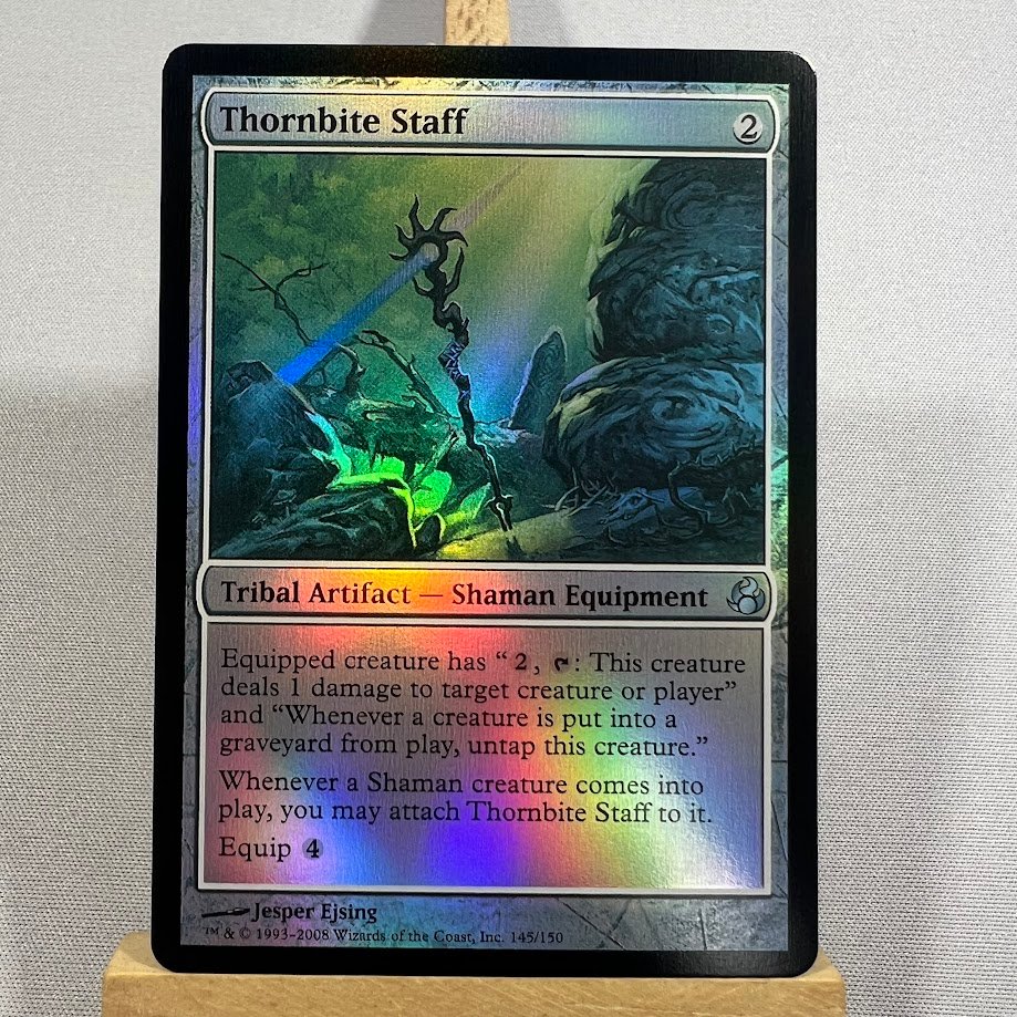 IMG_3213.jpg Thornbite Staff foil MTG Proxy Cards - Image 1