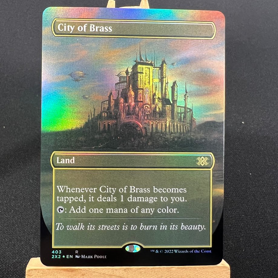 IMG_3381.jpg City of Brass 2X2 Borderless foil MTG Proxy Cards - Image 1