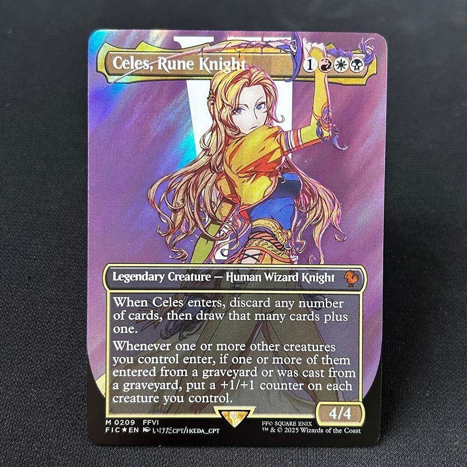 IMG_3513.jpg Surge Foil Celes, Rune Knight #209 Foil MTG Proxy Cards - Image 1