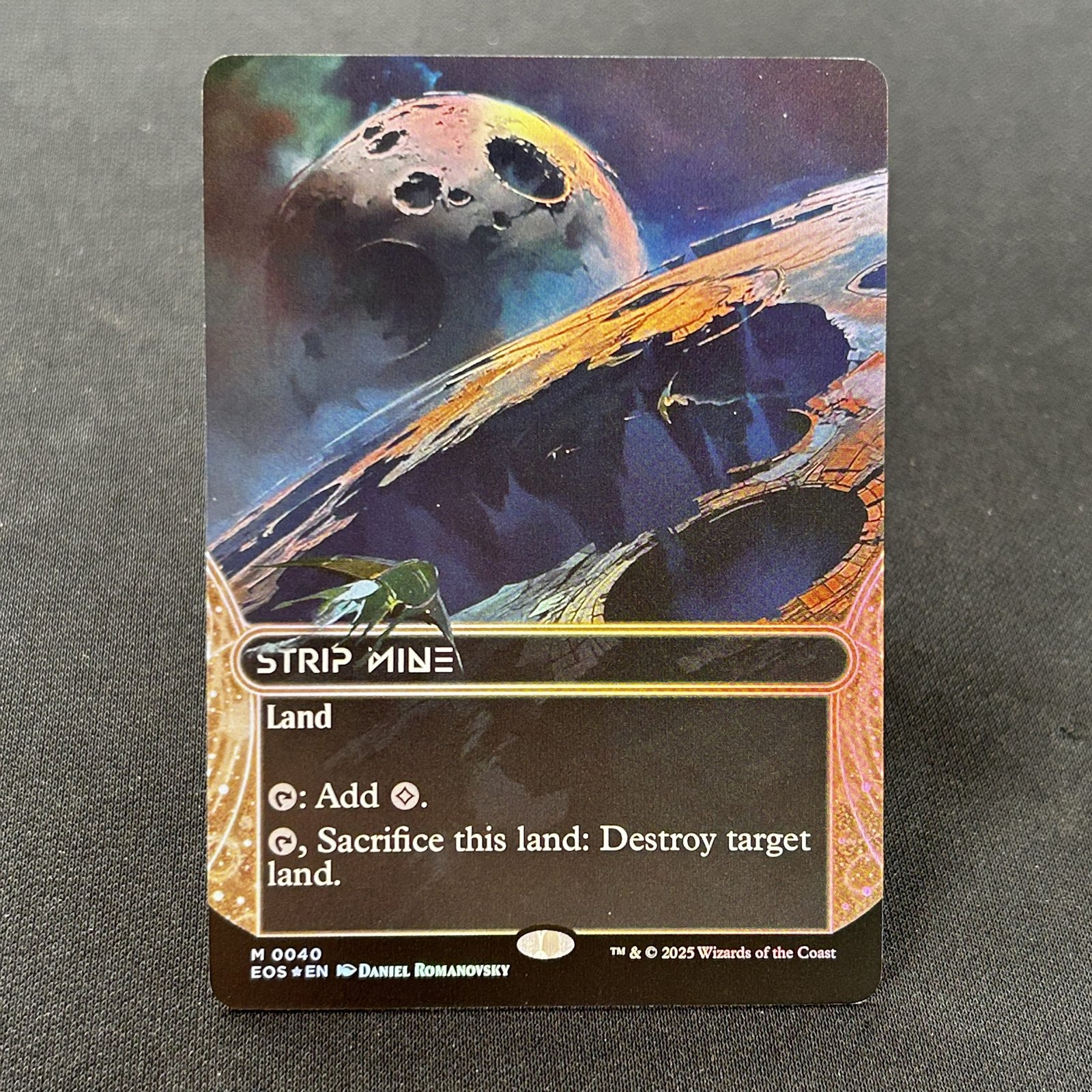 IMG_4490-scaled-1.jpg Strip Mine EOS #40 foil MTG Proxy Cards - Image 1