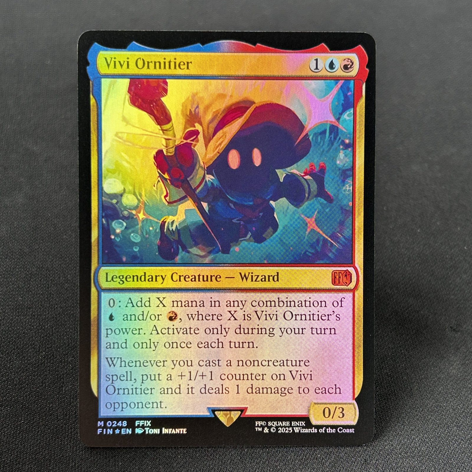 IMG_4507-scaled-1.jpg Vivi Ornitier Final Fantasy #248 Foil MTG Proxy Cards - Image 1