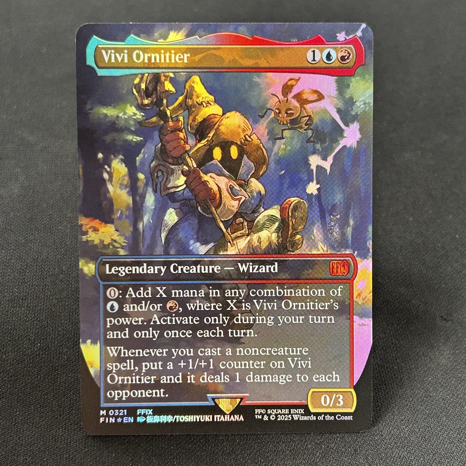 IMG_4508-scaled-1.jpg Vivi Ornitier Final Fantasy #321 Foil MTG Proxy Cards - Image 1
