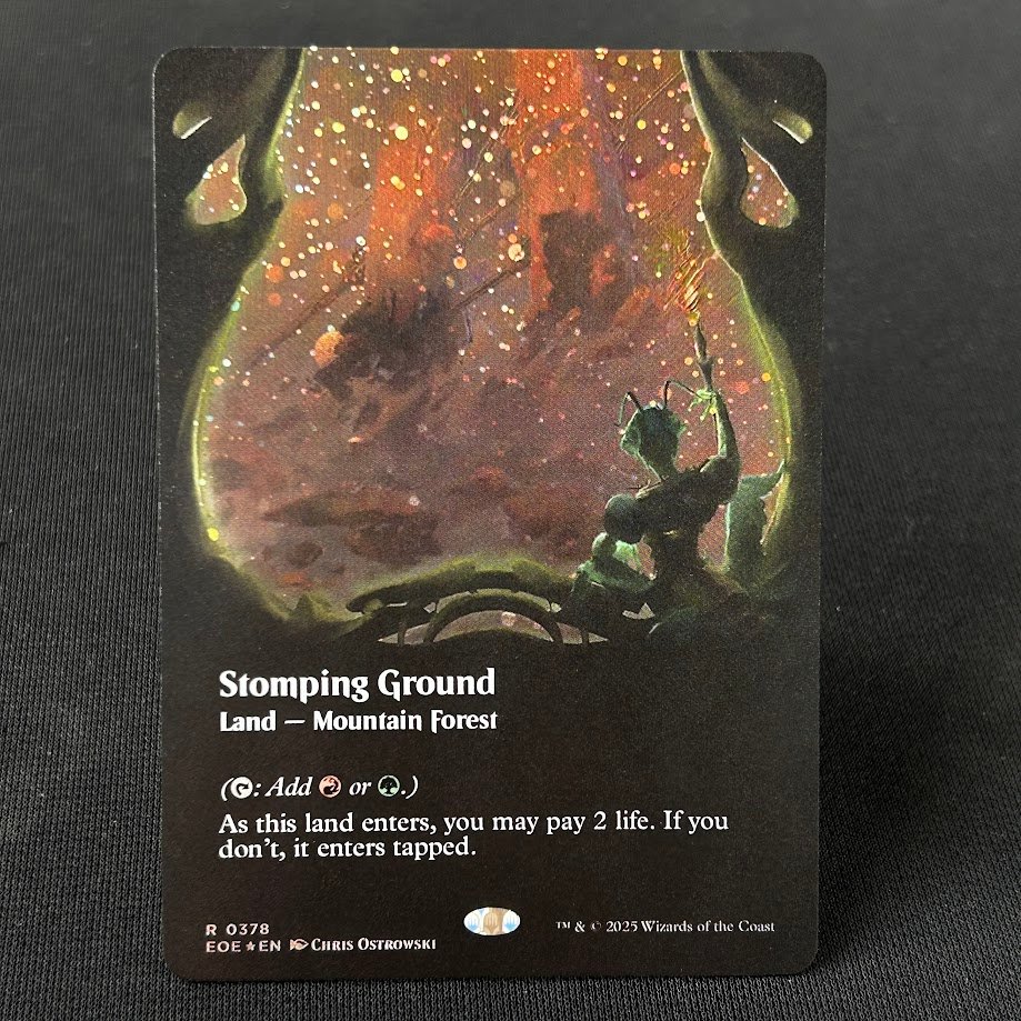 IMG_4561.jpg Stomping Ground EOE #378 New Galaxy Foil MTG Proxy Cards - Image 1