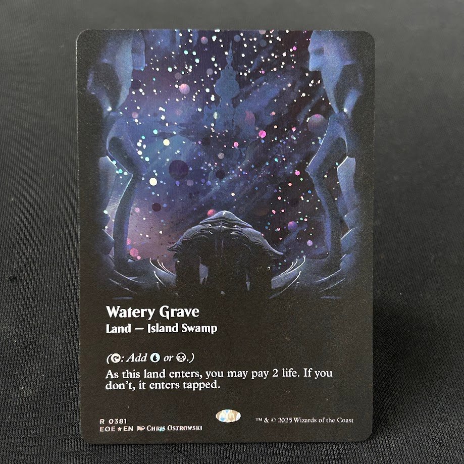 IMG_4564-1.jpg Watery Grave EOE #381 New Galaxy Foil MTG Proxy Cards - Image 1