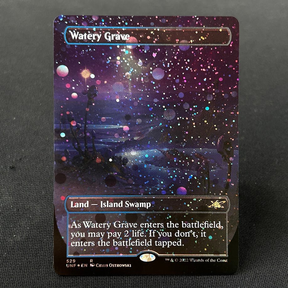 IMG_4579.jpg Watery Grave UNF #529 New Galaxy Foil MTG Proxy Cards - Image 1