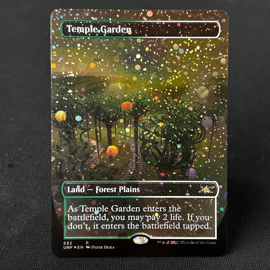 IMG_4580.jpg Temple Garden UNF #532 New Galaxy Foil MTG Proxy Cards - Image 1