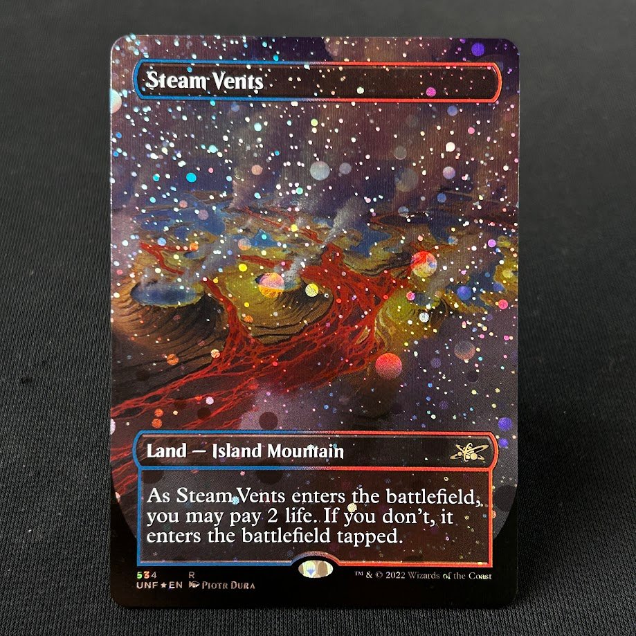 IMG_4582.jpg Steam Vents UNF #534 New Galaxy Foil MTG Proxy Cards - Image 1