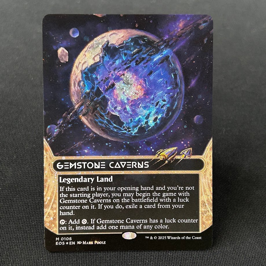 IMG_4596.jpg Gemstone Caverns EOS #106 New Galaxy Foil MTG Proxy Cards - Image 1