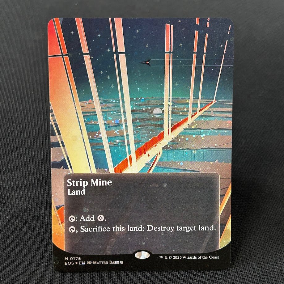 IMG_4614.jpg Strip Mine EOS #175 New Galaxy Foil MTG Proxy Cards - Image 1