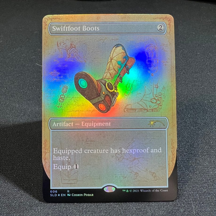 IMG_6321.jpg Swiftfoot Boots SLD foil MTG Proxy Cards - Image 1