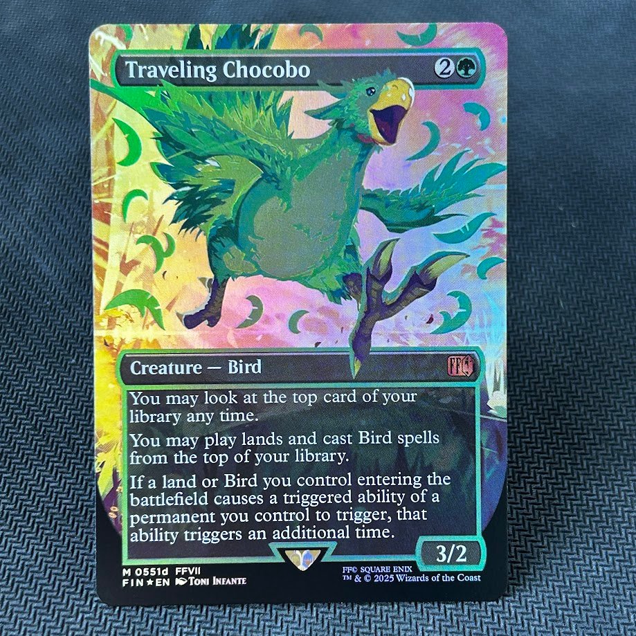 IMG_6525.jpg Traveling Chocobo #551d Foil MTG Proxy Cards - Image 1