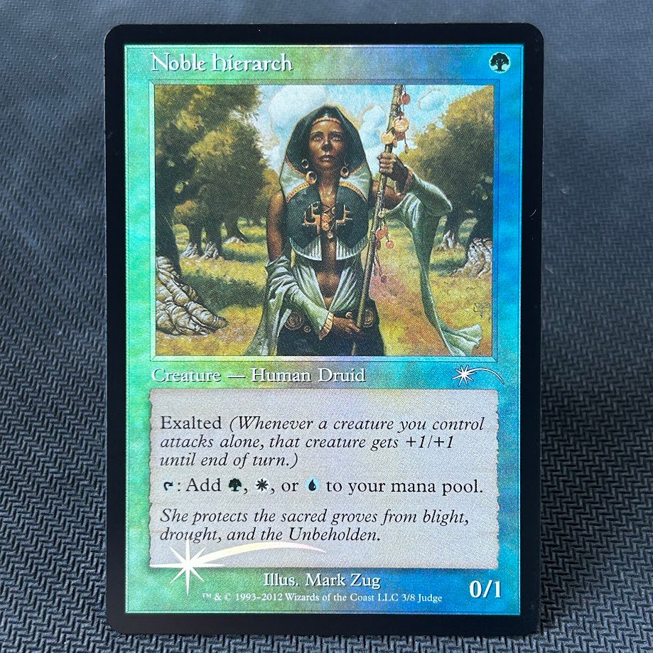 IMG_6571.jpg Noble Hierarch Judge Gift 2012 Foil MTG Proxy Cards - Image 1