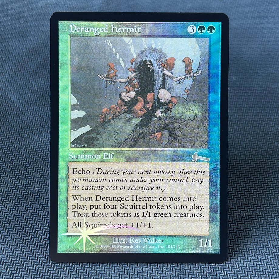 IMG_6582.jpg Deranged Hermit (Urza's Legacy) Foil MTG Proxy Cards - Image 1