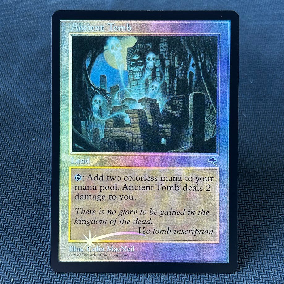 IMG_6587.jpg Ancient Tomb TMP Vintage Foil MTG Proxy Cards - Image 1