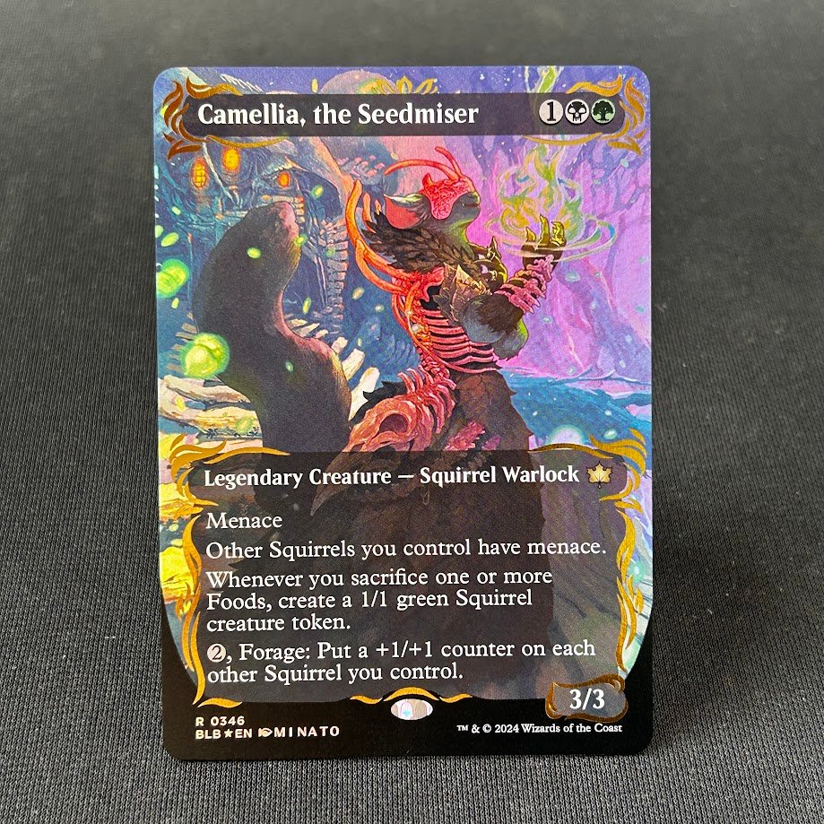 IMG_7994.jpg Camellia, the Seedmiser #346 (raised foil) MTG Proxy Cards - Image 1