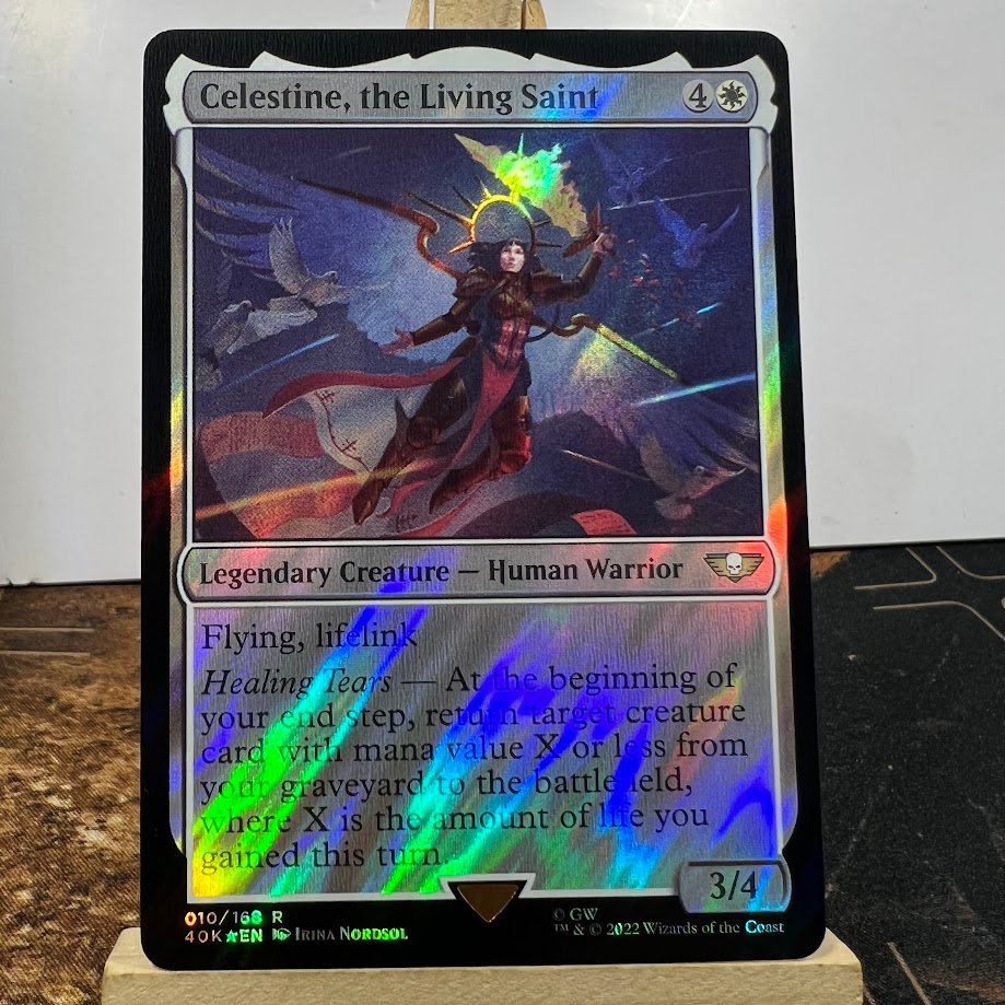 IMG_9058.jpg Celestine, the Living Saint Foil MTG Proxy Cards - Image 1