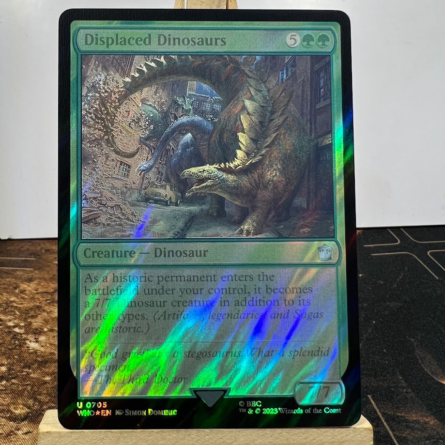 IMG_9064.jpg Displaced Dinosaurs Foil MTG Proxy Cards - Image 1