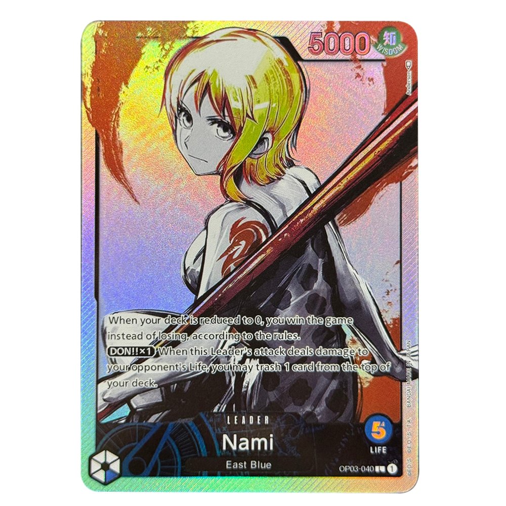 IMG_9147.jpg Nami OP03-040 One Piece Proxy Cards - Image 1
