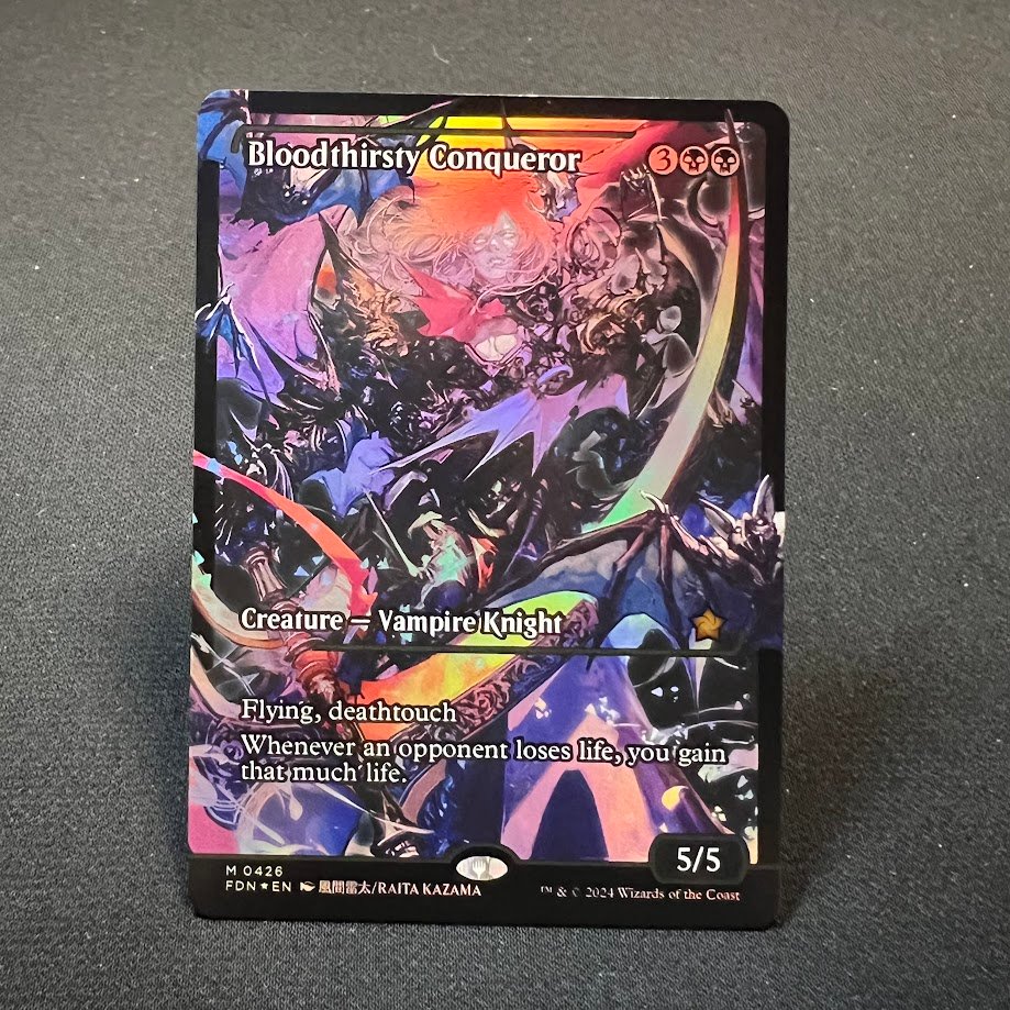 IMG_9175.jpg Bloodthirsty Conqueror #426 foil MTG Proxy Cards - Image 1