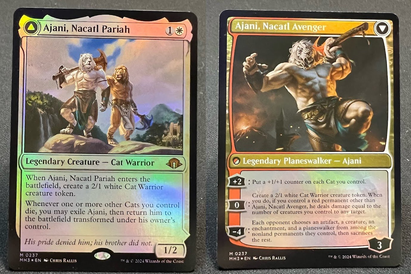 IMG_9340.jpg Ajani, Nacatl Pariah #237 Foil MTG Proxy Cards - Image 1