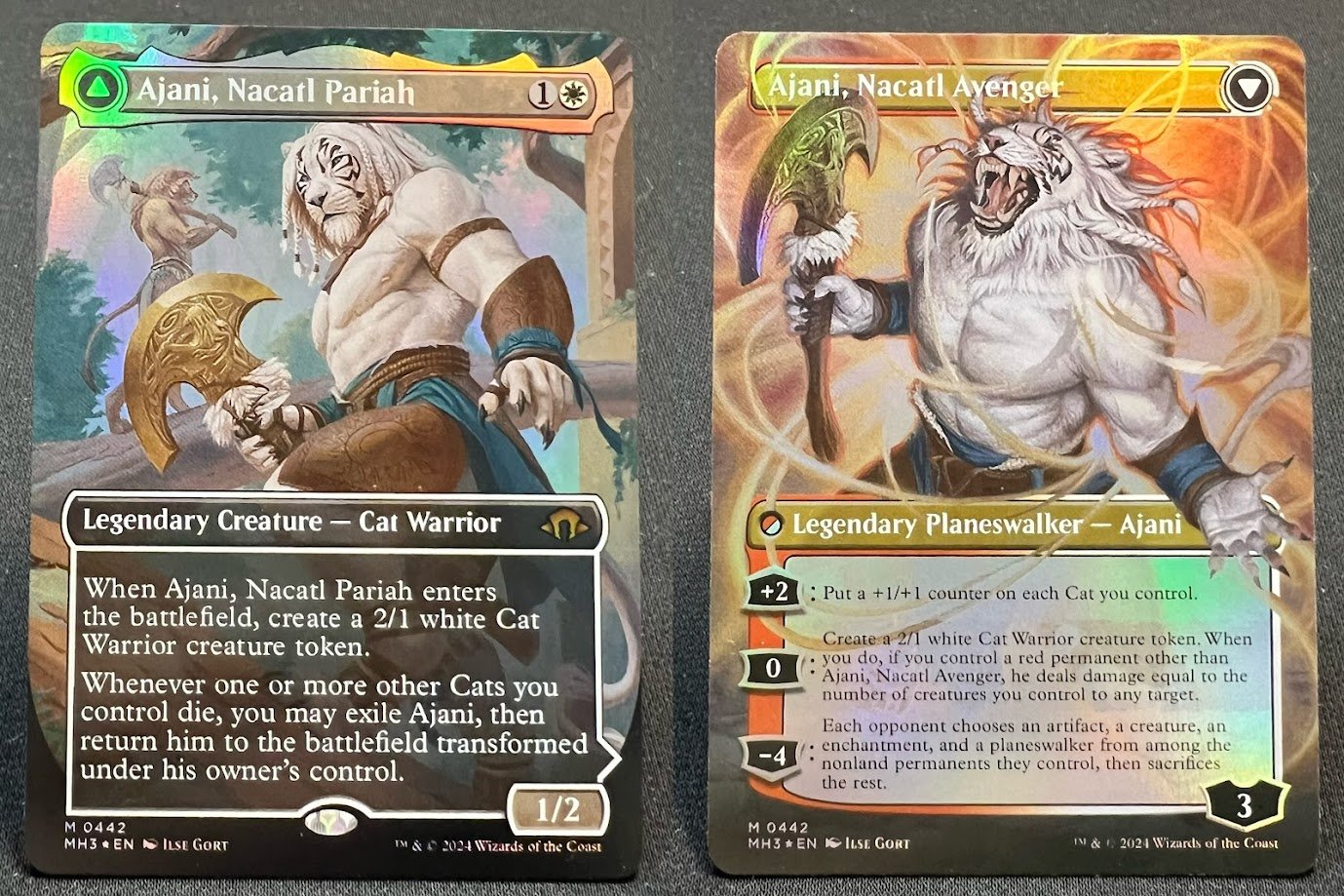 IMG_9341.jpg Ajani, Nacatl Pariah #442 Foil MTG Proxy Cards - Image 1
