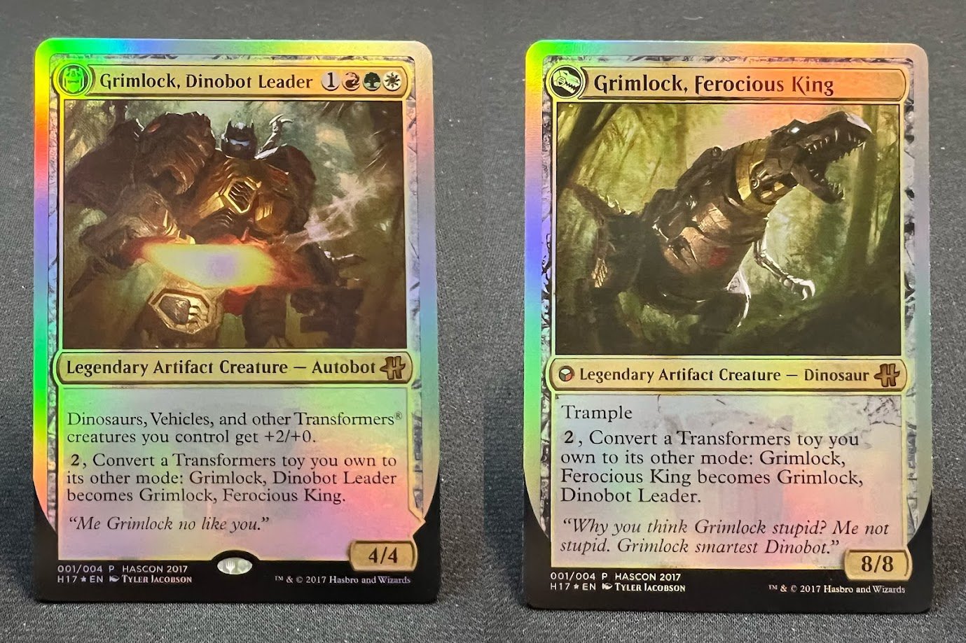 IMG_9351.jpg Grimlock, Dinobot Leader Foil MTG Proxy Cards - Image 1