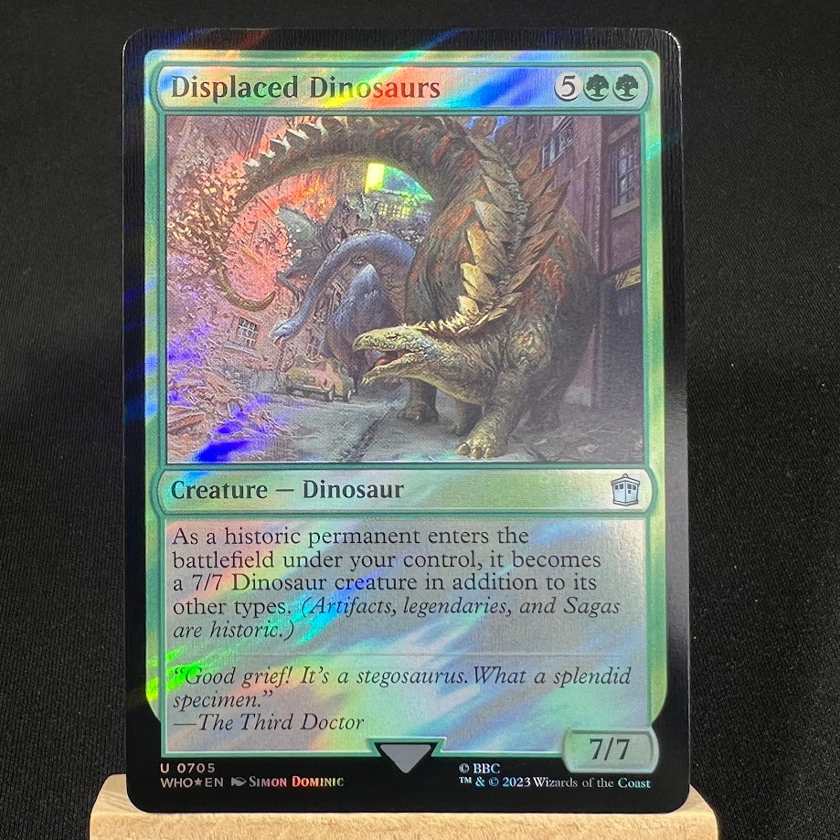 IMG_9383.jpg Displaced Dinosaurs Foil MTG Proxy Cards - Image 1