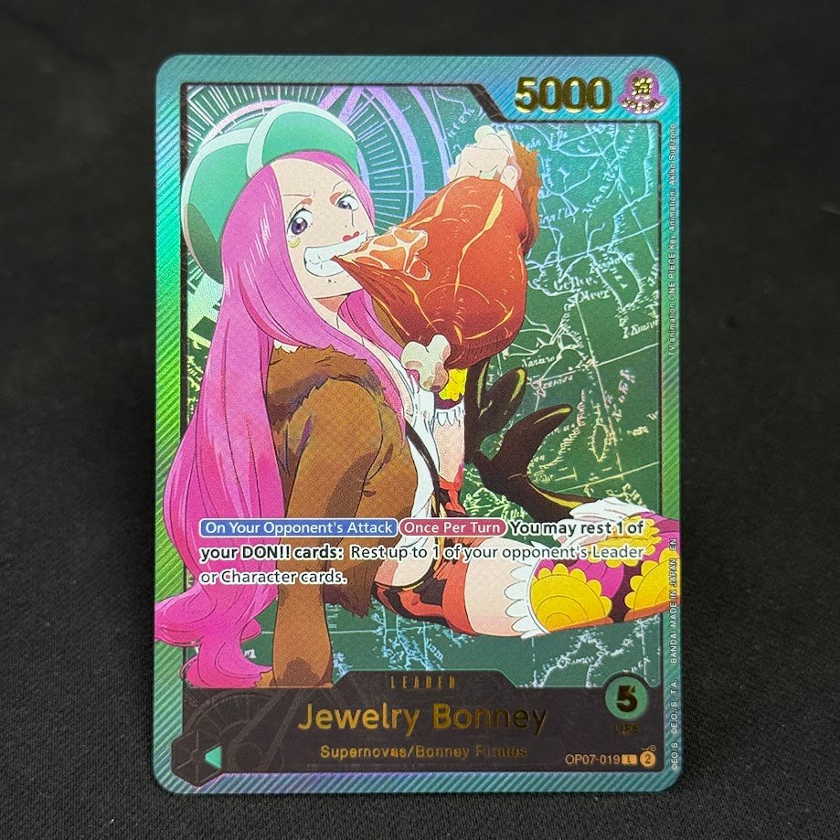 Jewelry-Bonney-OP07-019.jpg Jewelry Bonney OP07-019 Gold Foil One Piece Proxy Cards - Image 1