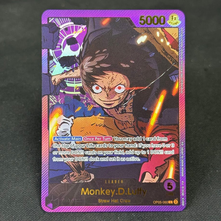 Monkey.D.Luffy-OP05-060.jpg Monkey.D.Luffy OP05-060 Gold Foil One Piece Proxy Cards - Image 1