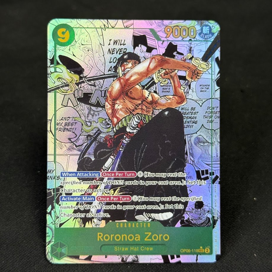 Roronoa-Zoro-Manga-OP06-118.jpg Roronoa Zoro OP06-118 One Piece Proxy Cards - Image 1