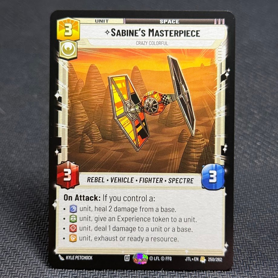 Sabines-Masterpiece-Crazy-Colorful-250.jpg Sabine's Masterpiece - Crazy Colorful SWUDB Proxy Cards - Image 1