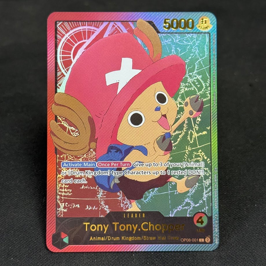 Tony-Tony.Chopper-OP08-001.jpg Tony Tony.Chopper OP08-001 Gold Foil One Piece Proxy Cards - Image 1