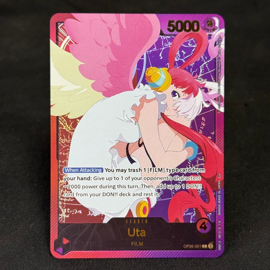 Uta-OP06-001.jpg Uta OP06-001 Gold Foil One Piece Proxy Cards - Image 1