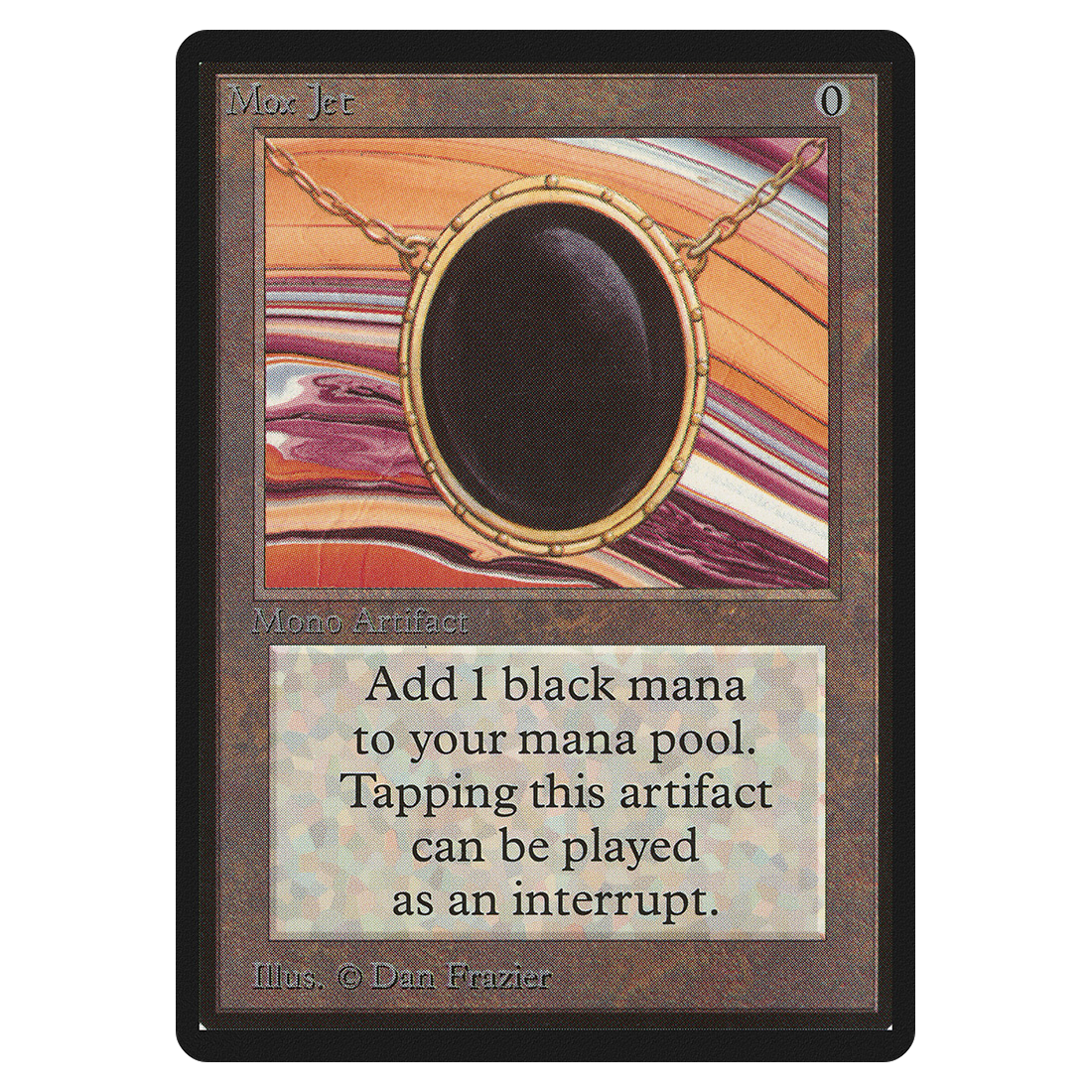 leb-263-mox-jet.png Mox Jet Beta black border mtg proxy cards power nine - Image 1